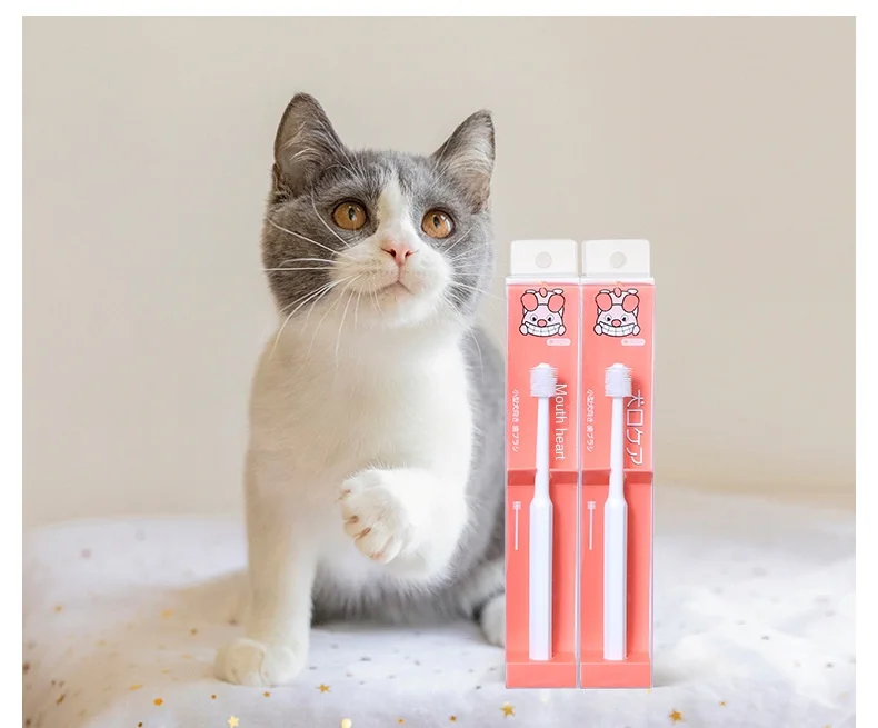 Super Soft Tooth Brush 360 ° Oral Cleaning Pet Toothbrush Remove Bad Breath Tartar Tooth Brush Dog Cat Oral Care Mouth Clean NEW