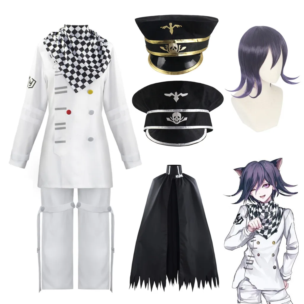 

Костюм для косплея Kokichi Oma Danganronpa V3, униформа президента, полный комплект, одежда для Хэллоуина и карнавала