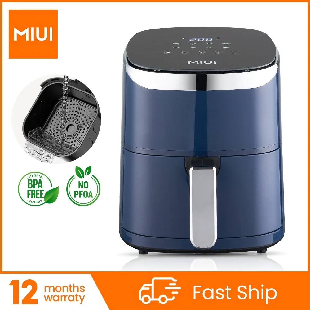 MIUI 4.5L воздушная фритюрница Wihout Oil Hot Air электрическая с сенсорным экраном домашняя