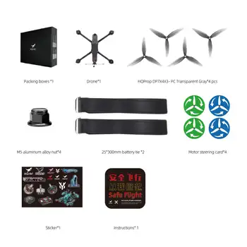 Quadcopter a lungo raggio per drone analogico HGLRC MY7 FPV - F405 60A 2810 5,8G 2,5W VTX 1350kV 6S LiPo