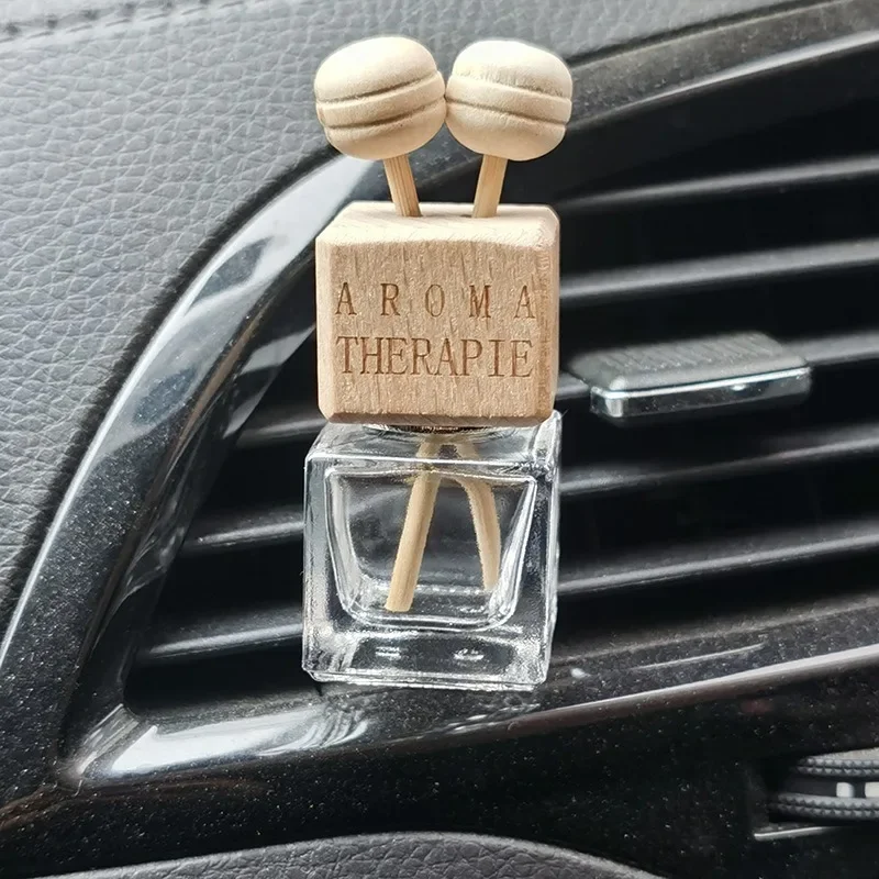 Glass Car Air Purifier Essential Oil Diffuser Bottle