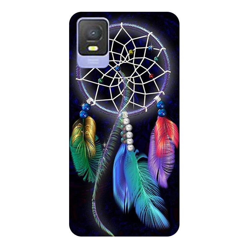 Football-Themed Soft Silicone Back Case for TCL 403 - Durable Phone Cover