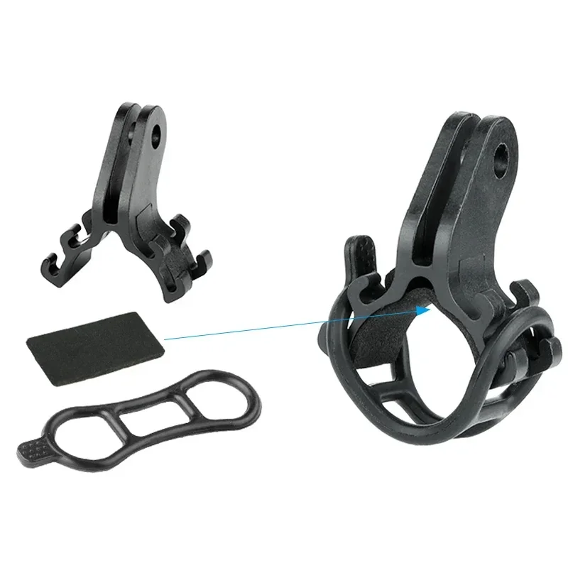 Support De Lampe De Vélo Pour Fourche - Montage Fourche Avant, Réglable - Alliage Aluminium - Pour Phares Avant