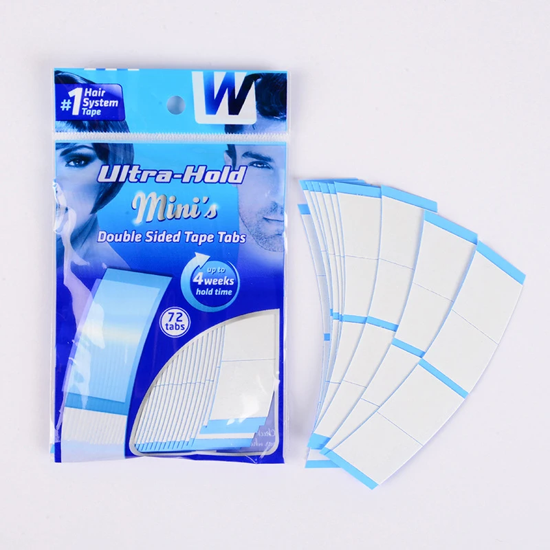 Ultra Hold Double-Sided Hair System Tape Tabs for Lace Fronts and Hair Extensions (72 Tabs)