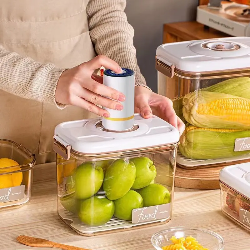 Reusable Food Preservation Vacuum Box Organizing Kitchen with Vacuum-sealed  Containers Leak-proof Vacuum Storage Food Container - AliExpress