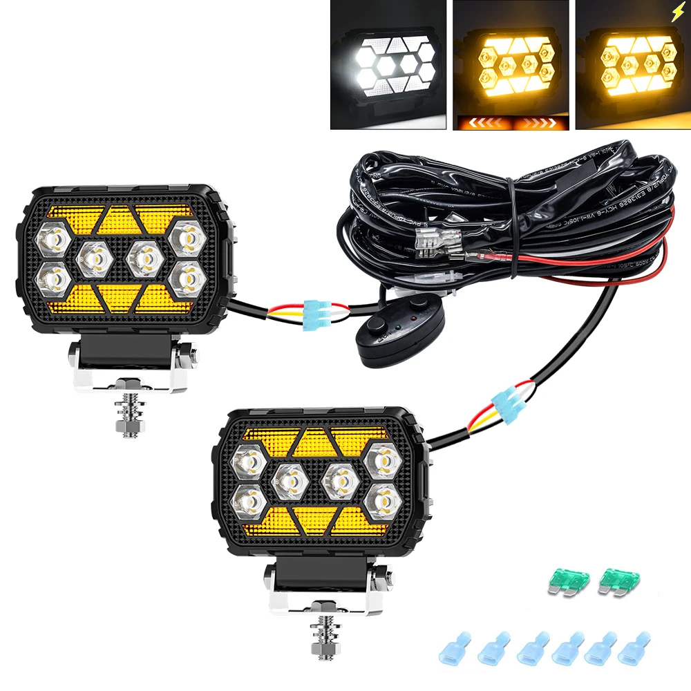 4.5Inch Work Fog Light Long Range Auxiliary Auto Fog Light Led Light Bar for Mo