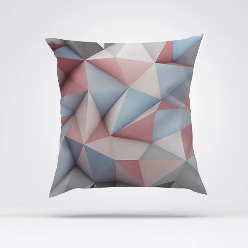 

Car Sofa Geometry Cushion Covers 45*45 Pillow Cases Decorative Pillowcase Pillowcases for Pillows Decor Home Short Plush Cover