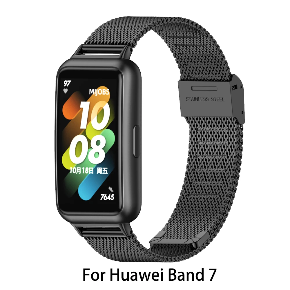 Premium Metal Wristband Bracelet - Smartwatch Strap Replacement Accessory
