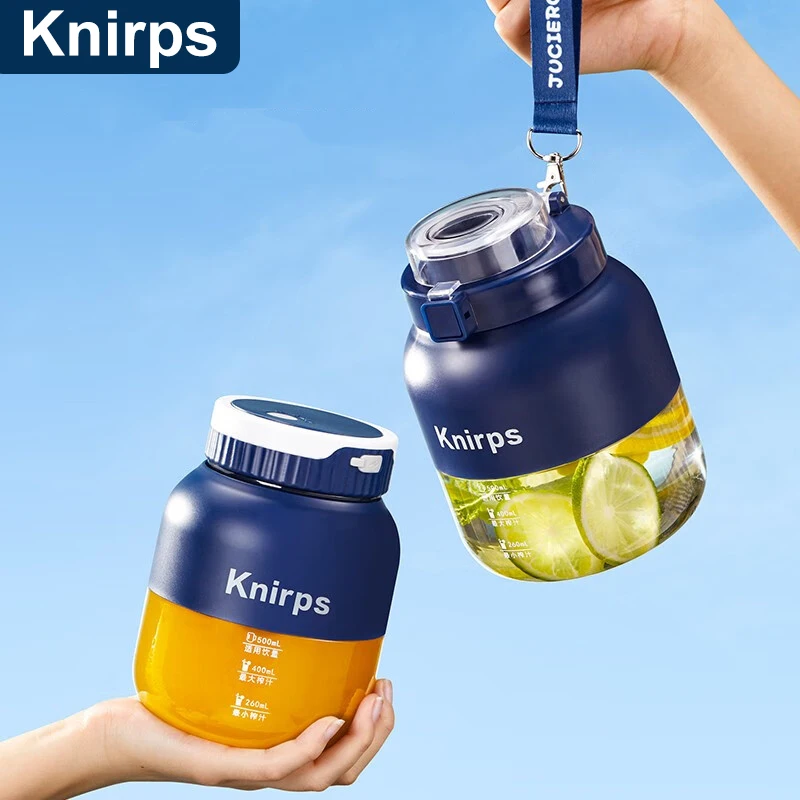 

Knirps 500ML BPA Free Water Bottle Portable Juicer Cup Outdoor Sports Camping Picnic Rechargeable Milkshake Mixer Juice Maker