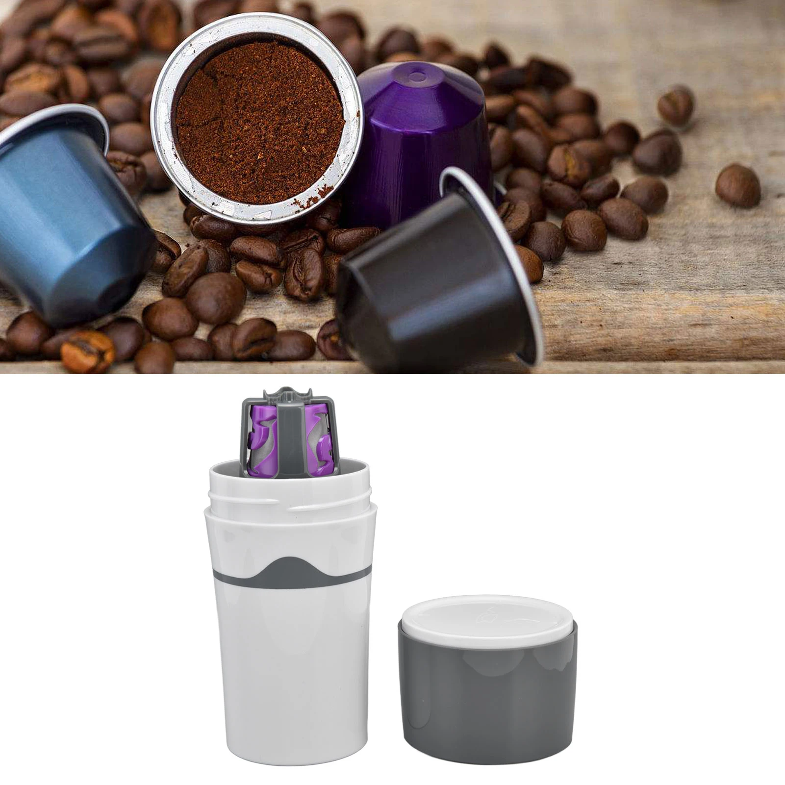 Description Picture 6 of item450ml Portable Drip Coffee Maker Travelling Drip Coffee Machine for K Cup Capsules