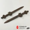 Antique Lion Bite Sword Pendant Seven Star Sword Taoist Dharma Artifact Jewelry Body Protection Sword Retro Big Dipper Seven Sta 4