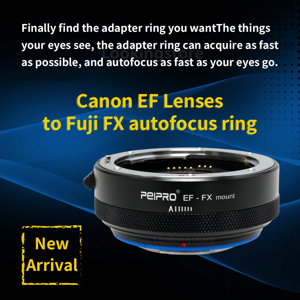 Peipro Ef-Fx Camera Lens Adapter Ring Auto Focus For Canon Ef Mount Lens To Fujifilm Fuji Xf X Mount Cameras