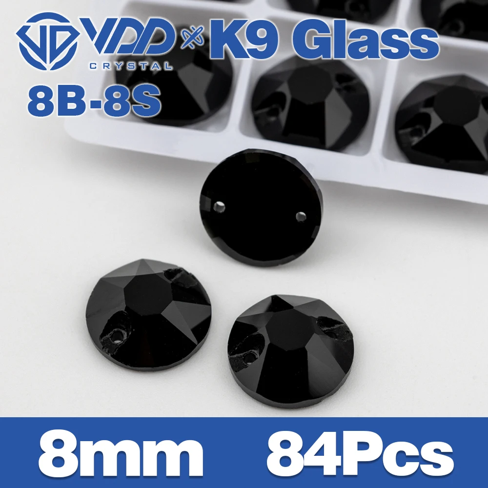 VDD S102 Jet Fase Top Qualität K9 Glas Nähen Auf Strass Kristall Nähen Flatback Steine Für Kleidungsstück Kleidung Hochzeit Kleid – Detail 4
