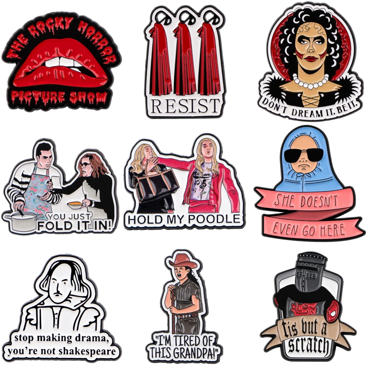 Broschen „You Just Fold It“ für Frauen, Cartoon-Emaille-Anstecknadel, humorvolles Metallabzeichen, Schmuck, Kleidung, Rucksack, Zubehör, Fans, Geschenk