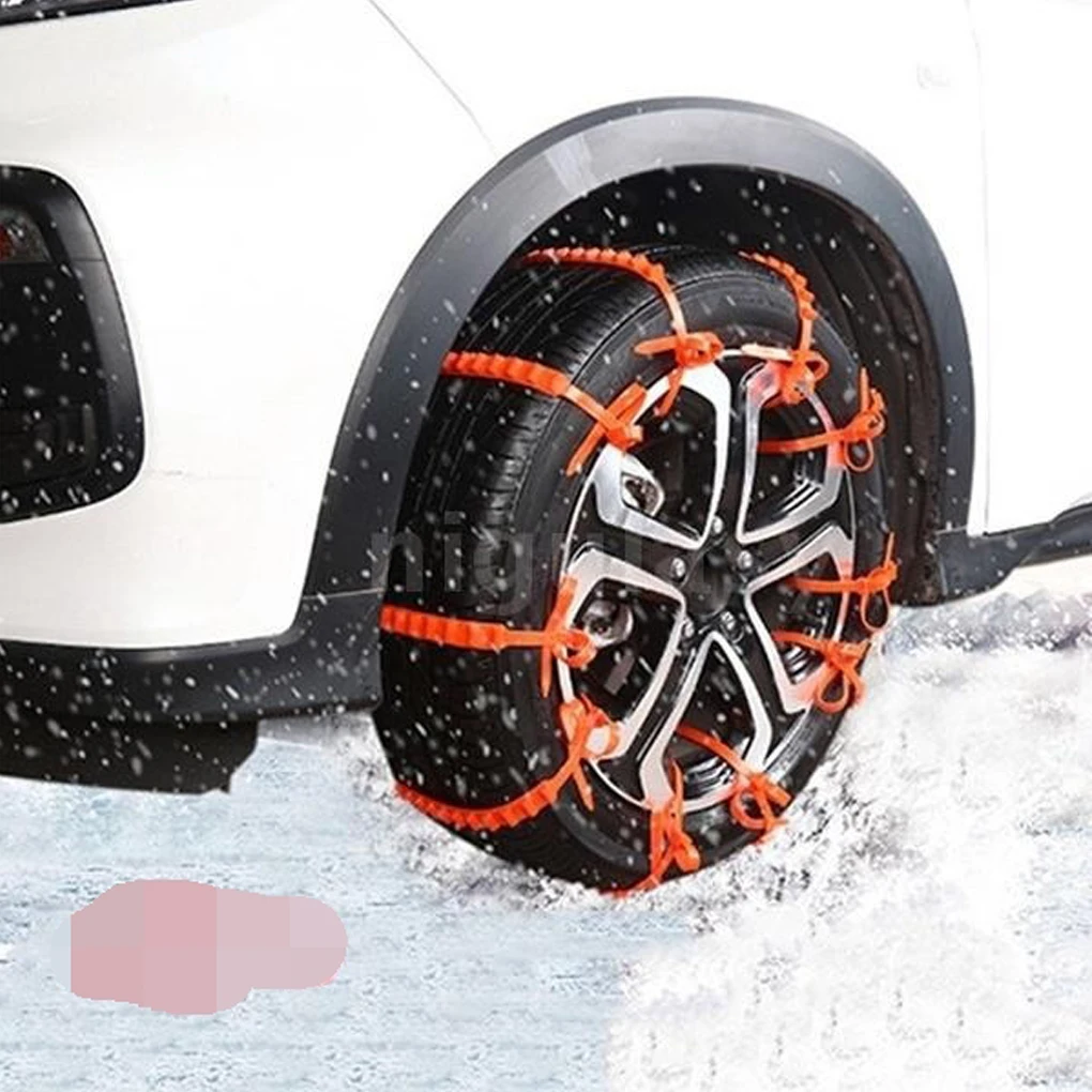 1Pcs Anti Skid Snow Chains Car Winter Tire Wheels Chain Winter Outdoor Snow Tire Emergency Anti-Skid Auto Accessories