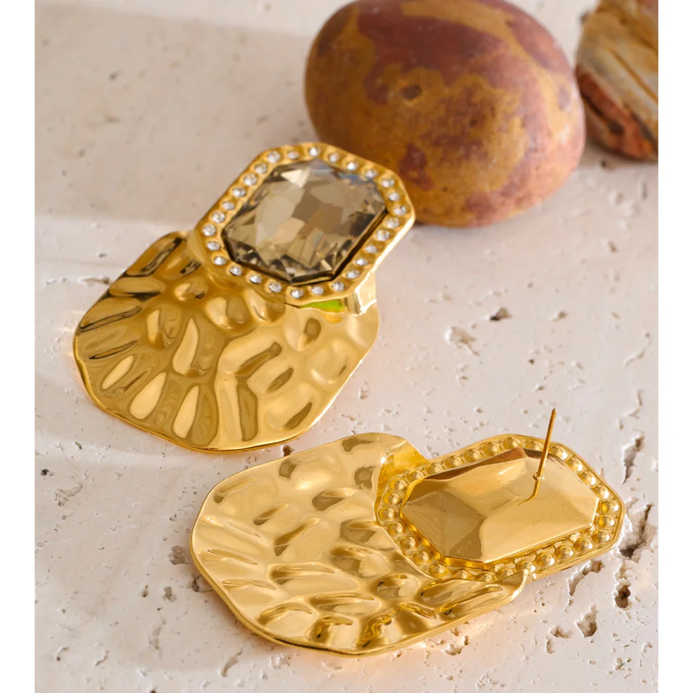 Yhpup Earrings 18K Golden Plated