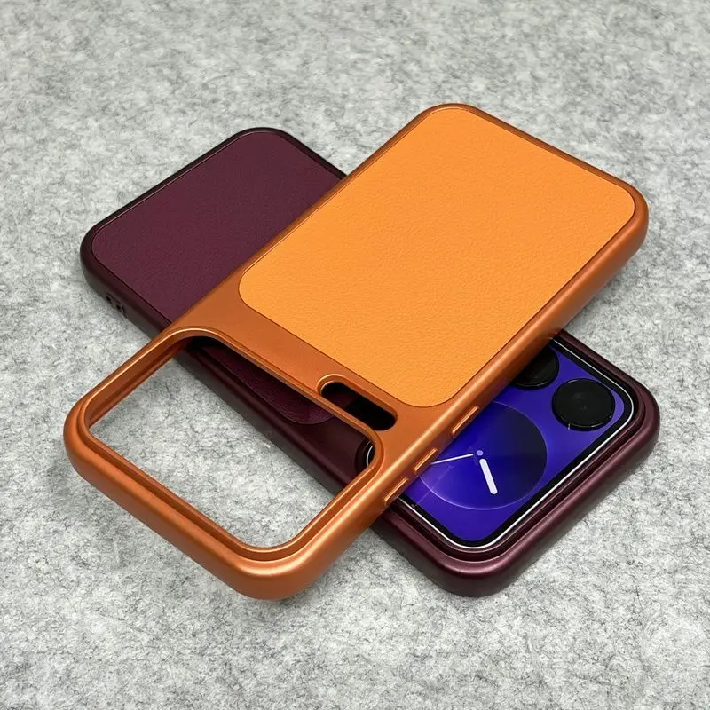 Premium Retro PU Leather Phone Case with Enhanced Camera Protection
