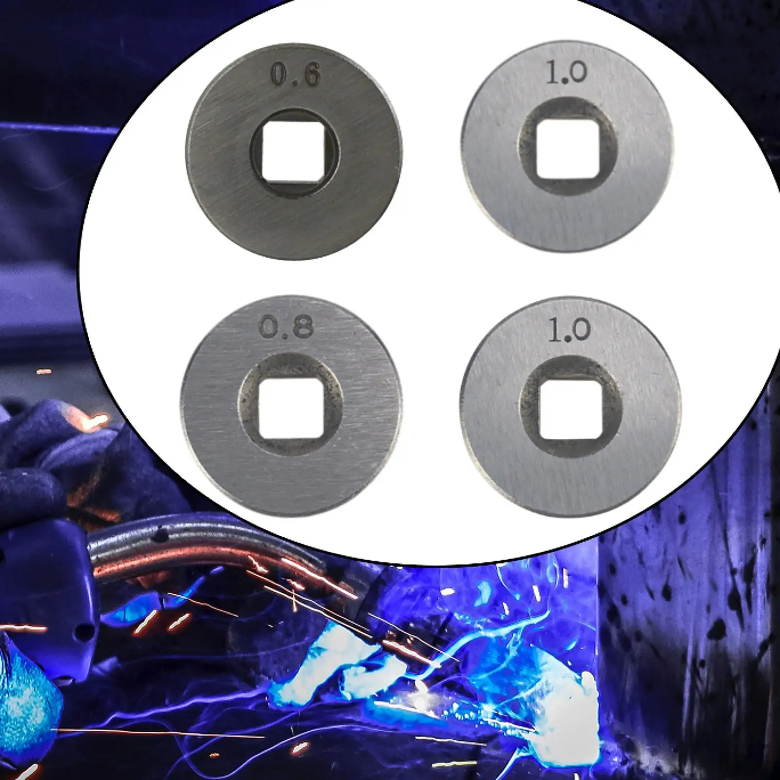Wire feed Drive Roller Wire Roll Wheel 0.6mm 0.8mm 1.0mm Welders Accessories Wire Feeder Replacement Supply for Mig Welder 4