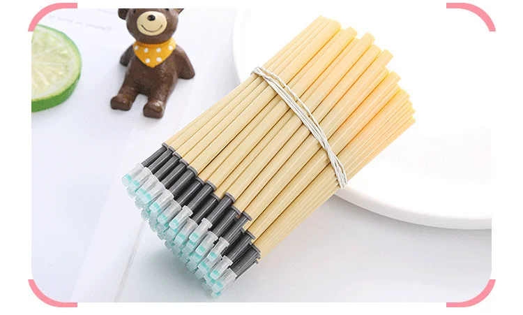 10 Teile/satz Candy Farbe Presse Gel Stift Kugel Refill Büro Unterschrift Stangen Schwarz Tinte Büro Schule Schreibwaren Schreibwaren – Detail 14