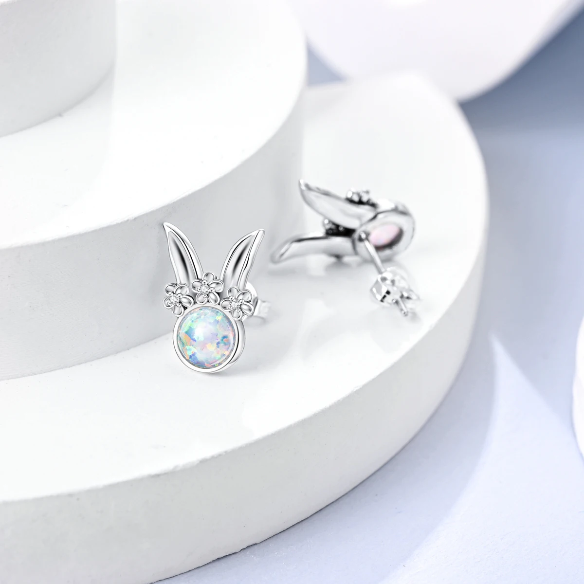 Silver Plated Stud Earrings Silver Earrings Silver Stud Earrings Womens Earrings For Women Girlfriend Wife Jewelry Gift Drop