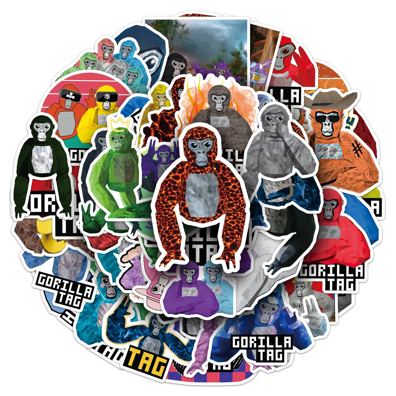 50PCS Vibrant Aesthetic Graffiti Stickers for DIY Projects and Personalization