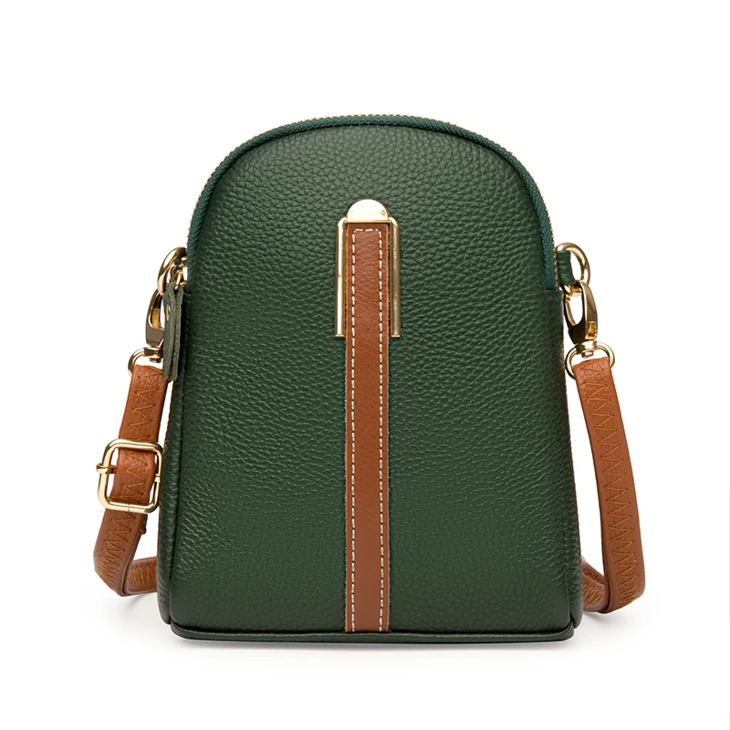 Lady Cowhide Slant Bag, Dinner Bag, Leisure Bag, Lady Bag
