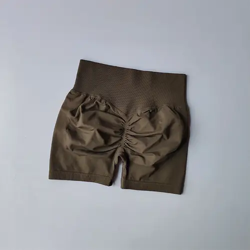 Peach Hip Lifting Sports Shorts Women High Waist and Waist Tightening Slimming Running Hip Speed Drying Three Point Tight Pants - Image 30