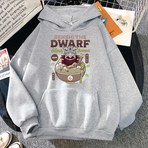 Delicious in Dungeon Dwarf Chef Slime Ramen Hoodie Women Walking Mushroom Marathon Hoodies Hot Anime Dungeon Meshi Senshi Hoodys - Image 14