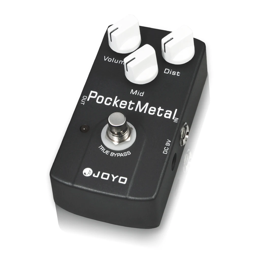 JF-35 POCKET METAL Distortion Pedal with MID Control Knob Modern Metal Distortio