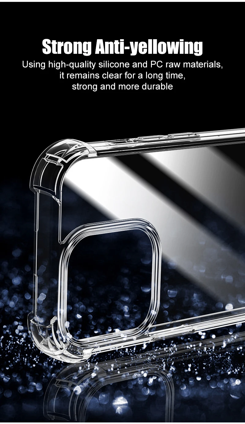 Ultra-Thin Luxury Hybrid Hard Back Cover - Clear Silicone Soft Shell
