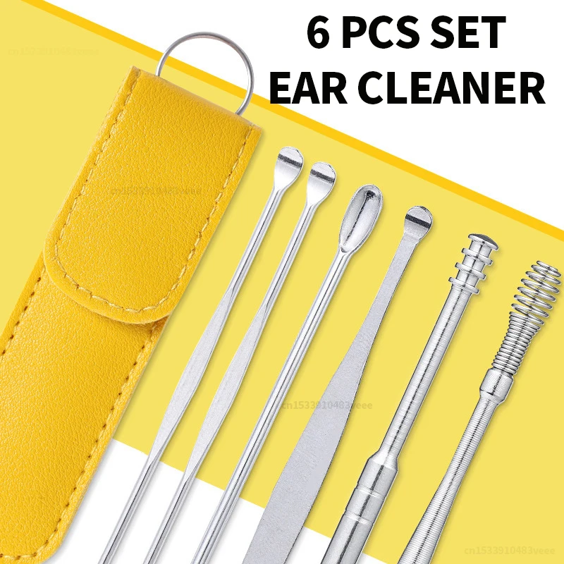 Kit Nettoyage Oreilles 6 En 1 – Cures-oreilles En Inox Avec étui, Pour Un Nettoyage En Douceur - 9