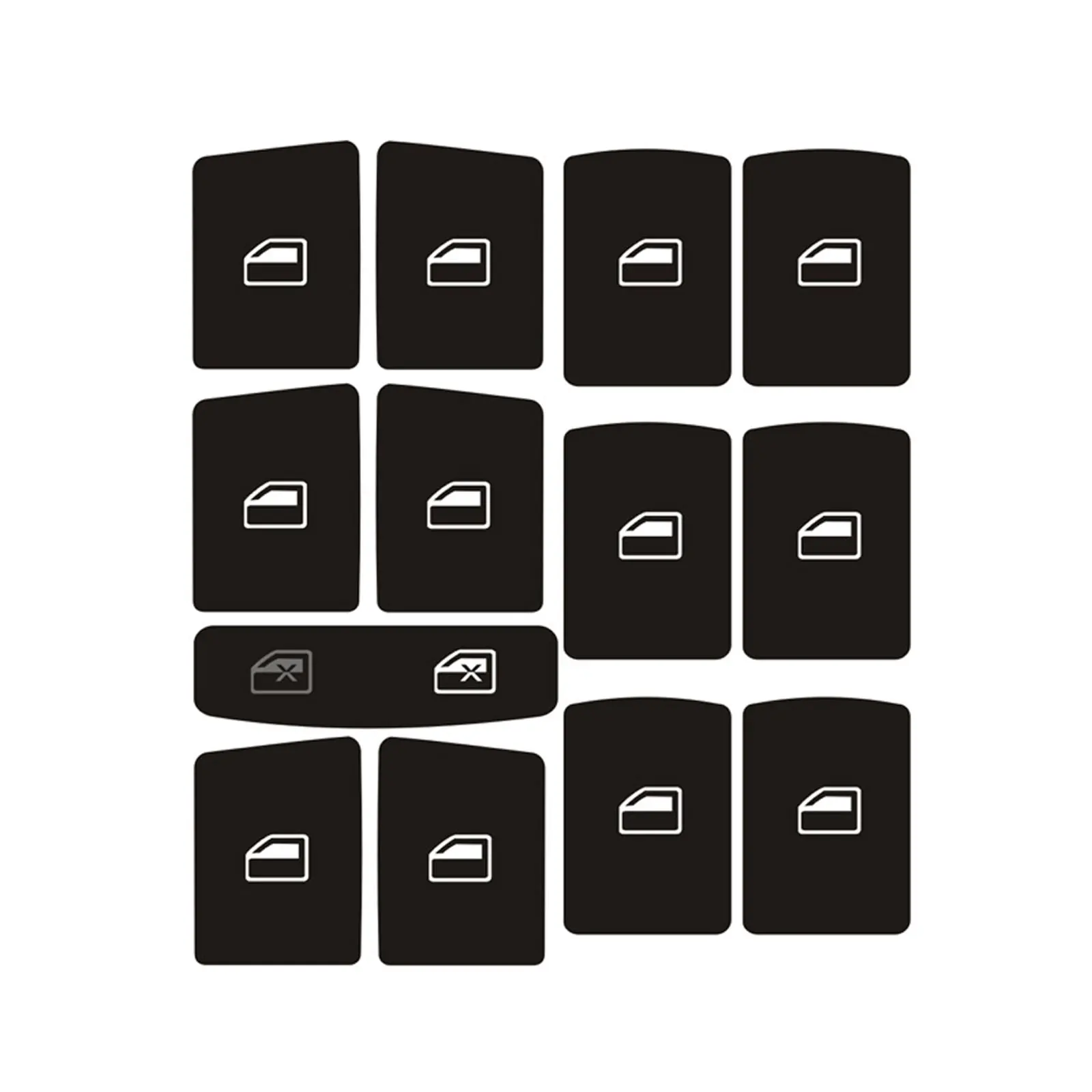 라디오 헤드라이트 단추 수리 마모 손잡이 스위치 데칼 스티커, Audi-A3 8P 2004-2008 인테리어 액세서리에 적합, 1 세트