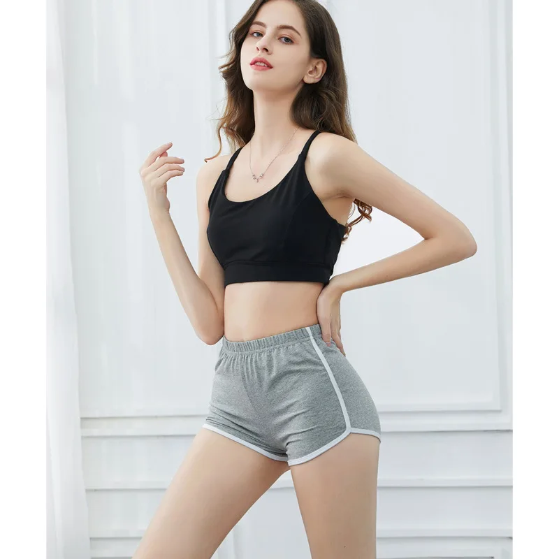 Summer Woman Open Crotch Shorts Sexy Yoga Sport Gym Leggings Korean Breathable Hidden Zippers Mini Hot Pants Crotchless Clubwear