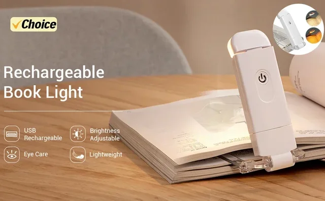 Lampada Da Lettura USB Con Clip - Luce Calda Per Laptop, Libri E Letto