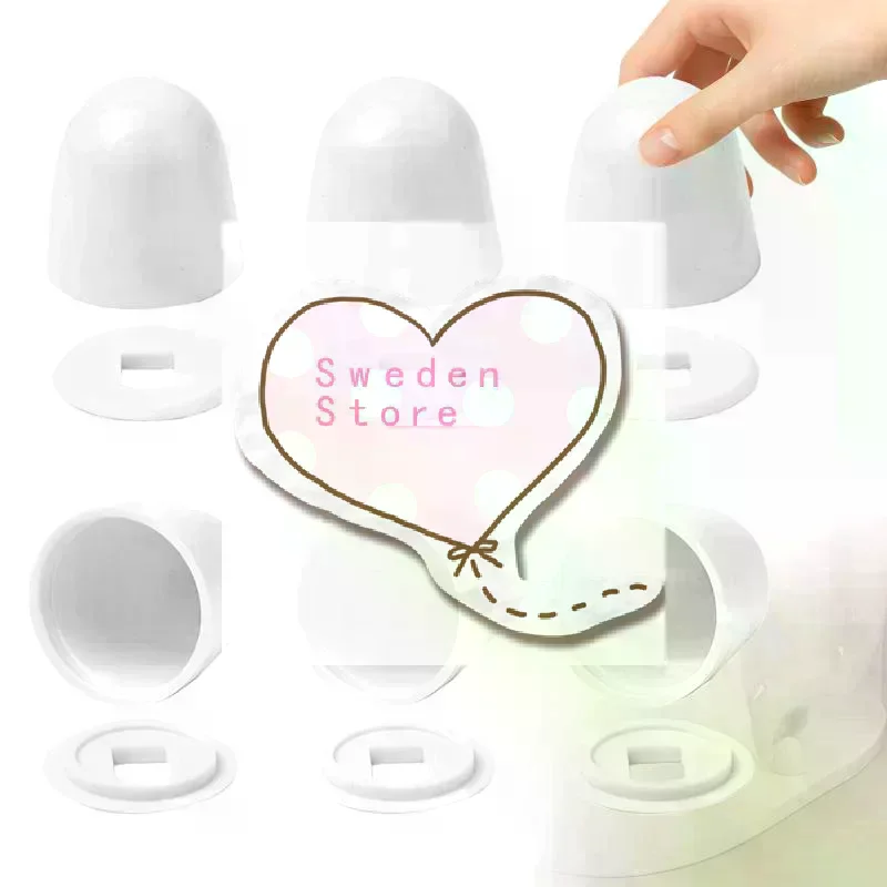 (신제품) 가정용 화장실 액세서리 용 6pcs 흰색 화장실 볼트 캡 욕실 설비는 욕실 설치 자국을 숨깁니다.