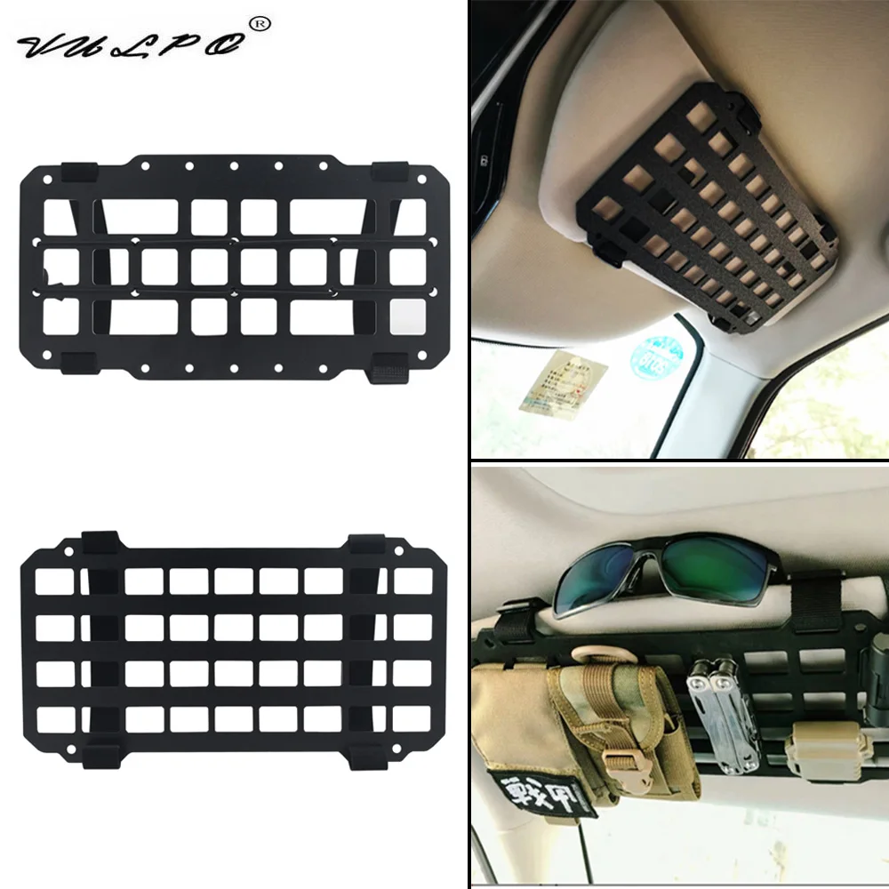 VULPO Tactical Molle Vehicle Visor Panel EDC Tool Hanger Truck Car Sun