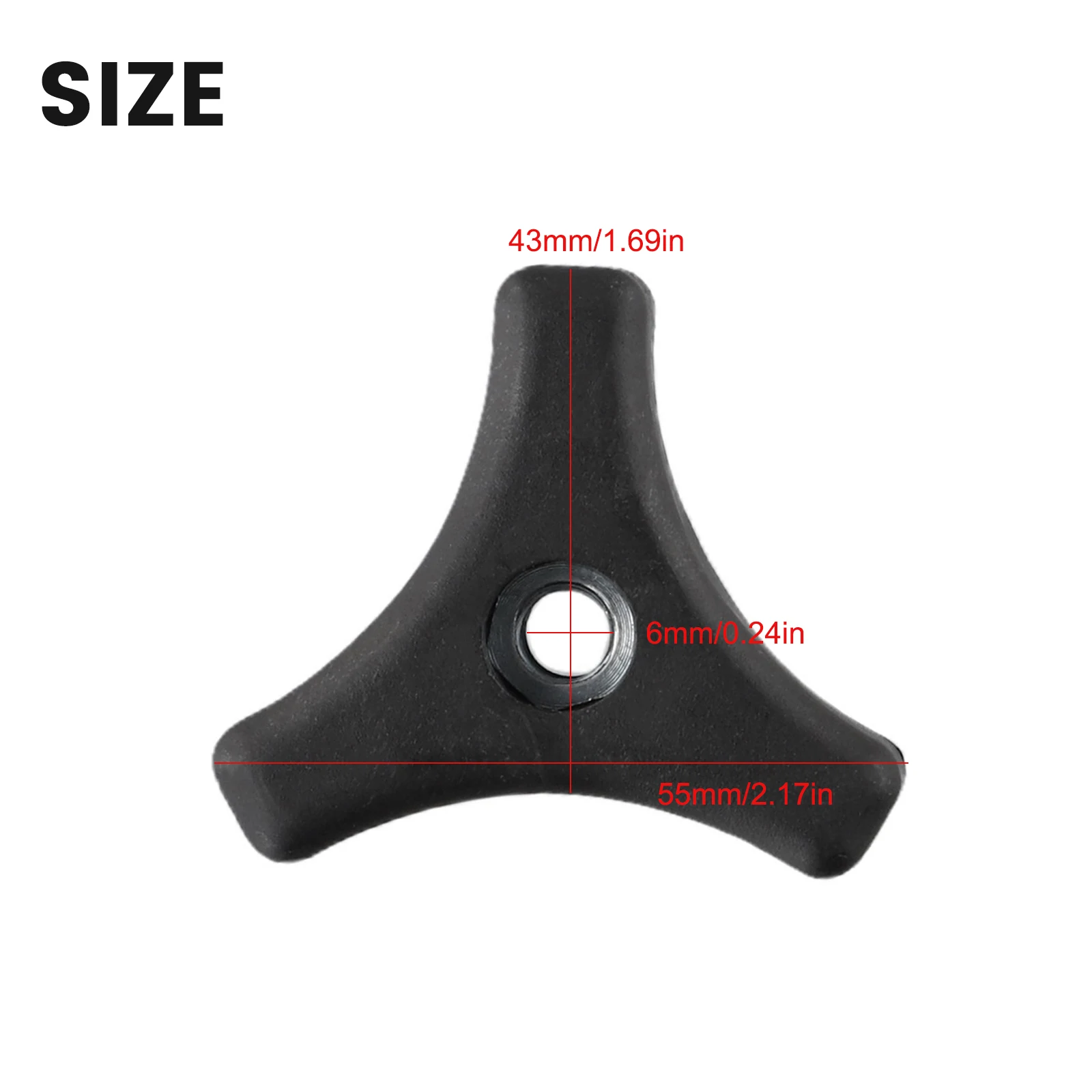 

For Honda Lawn Mower Triangle Handle Knob Knob Nut Accessories For Mountfield Handle Bar Triangle Handle Wheel Knobs 2pcs/Set