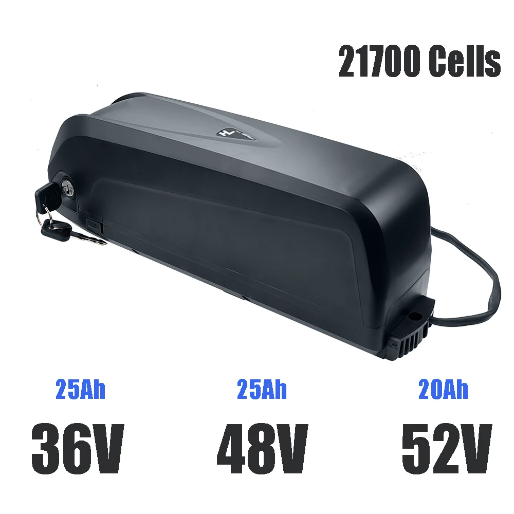 E-Bicycle Hailong Battery 21700 Cells Pack 52V 20Ah 750W 1000W 1500W Potente Batteria Al Litio Per Bicicletta