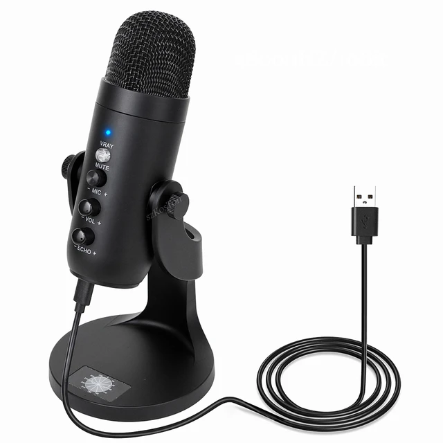 Microphone à condensateur pour PC, ordinateur, jeu professionnel