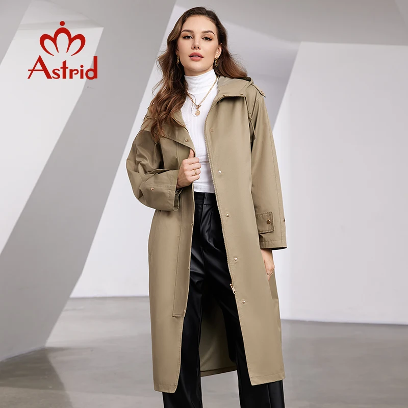 Astrid Spring Autumn New Women's Trench Coat Women Jacket Long