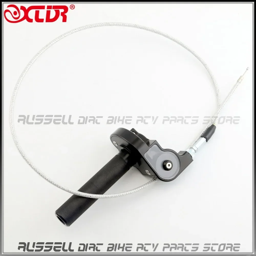 CNC Throttle Grip Twister Cable For CRF50 CRF70 KLX110 CRF150F/R CRF250 CRF450 KLX450R KX250 KTM SX SXS EXC EGS Dirt Pit Bike