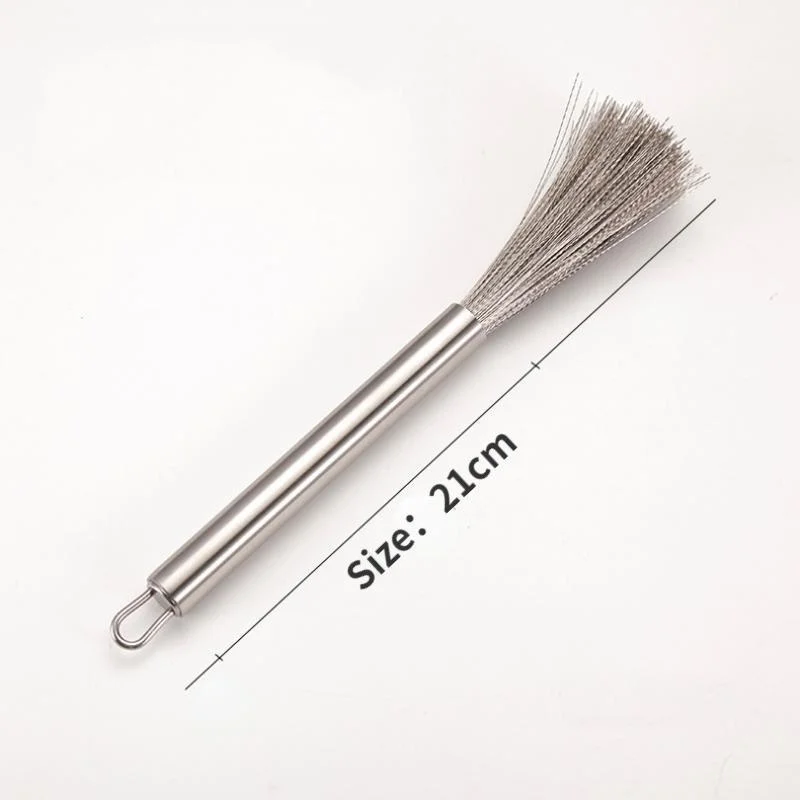 1 Pcs Kitchen Tools Stainless Steel Pot Brus Cleaning Brush Pot Utensil Scrubber Scouring Brush Descal Wire Brush New