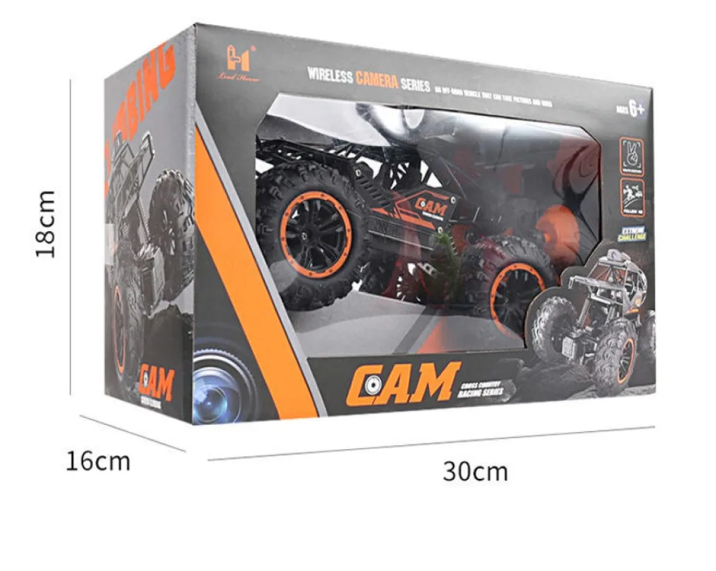 New RC Remote Control Electric Car With Camera, Alloy Remote Control Off-road Climbing Toy Car 6