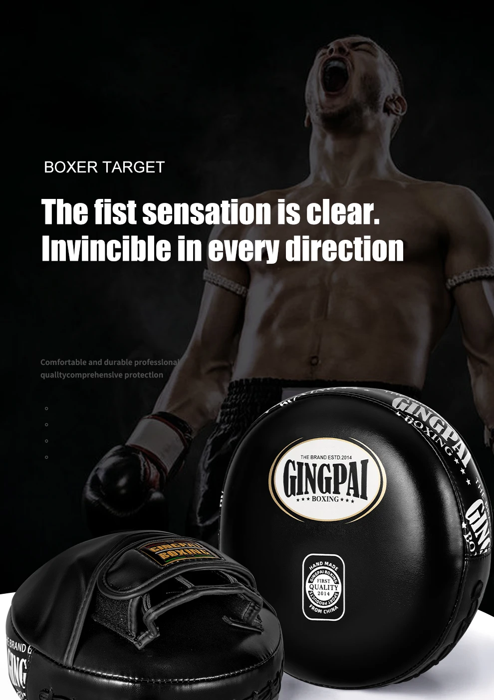 1PC Boxing Hand Target Martial Thai Kick Sanda MMA Training Thickened Karate Training Focus Punch Pads Five-finger Hand Target