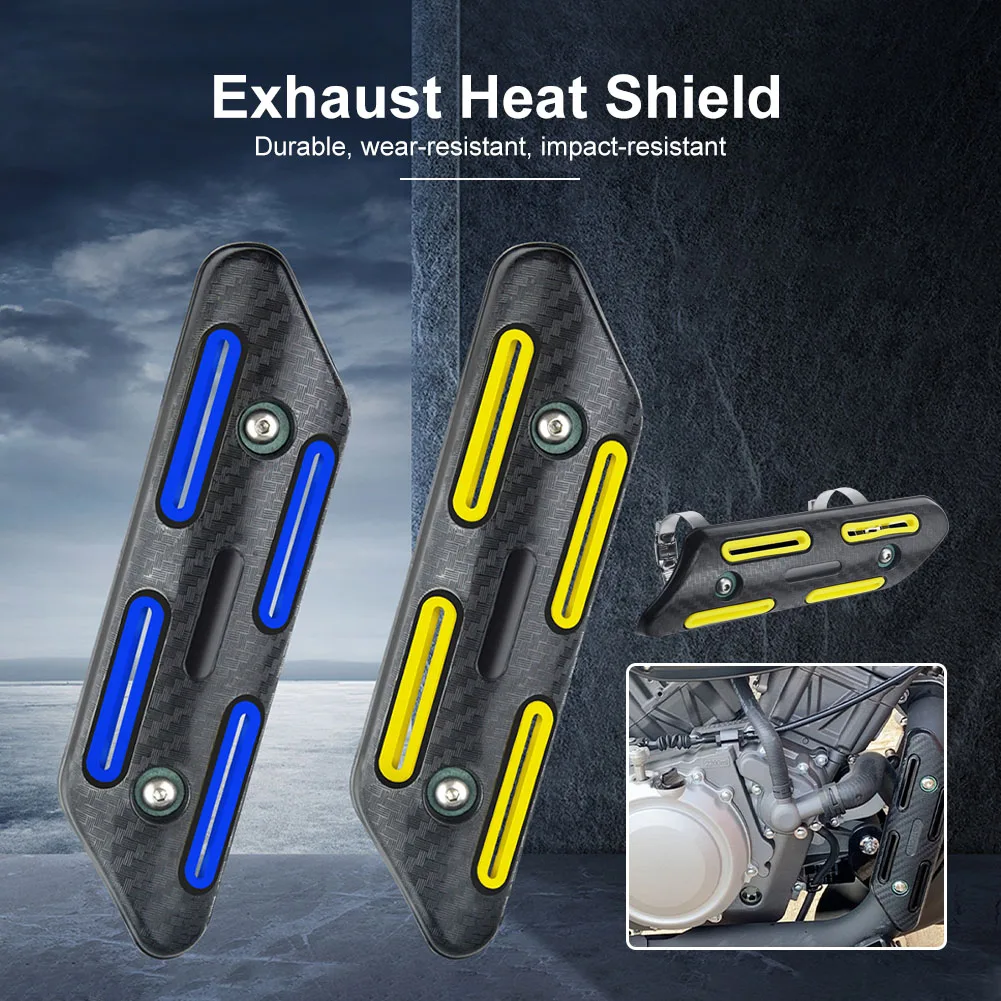 

Motorcycle Exhaust Heat Shield Protector Off-road Vehicle Motorcycle Exhaust Protection Cover Heat Shield Motorcycle Parts