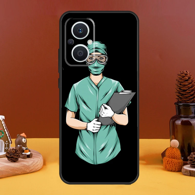 Cartoon Medical Theme Phone Case - Cute Doctor and Nurse Design Cover