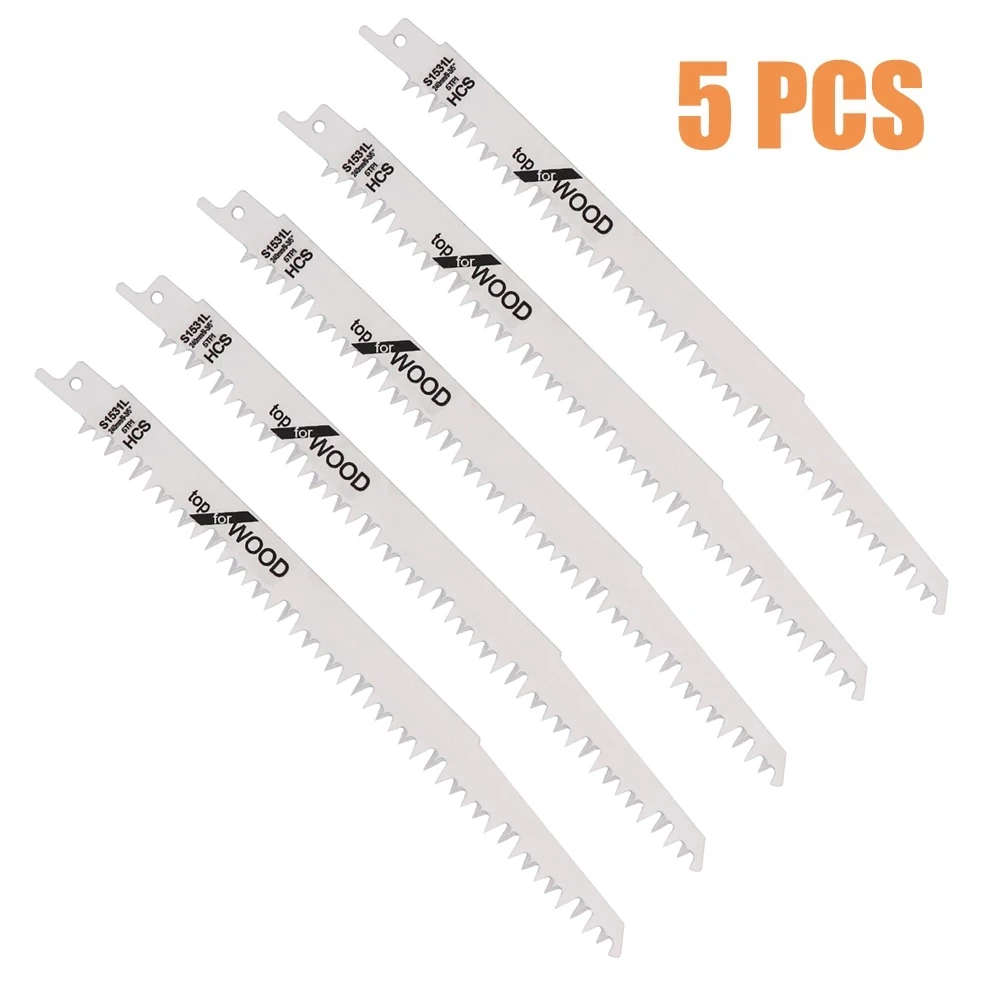 1/5PCS 240mm BI-Metal Reciprocating Saw Blades Electric Wood Pruning Saw Blades For S1531/S1531L Woodworking