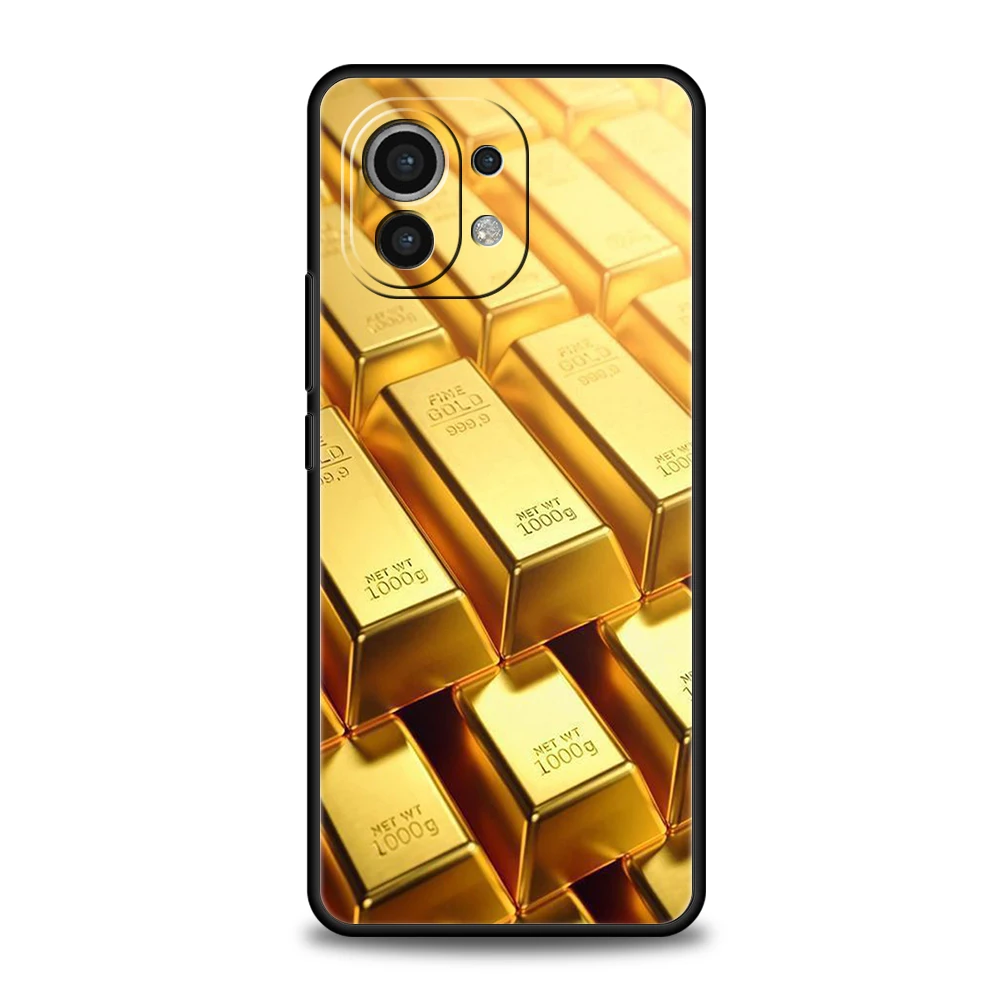 Gold Money Pattern Soft Phone Case Cover