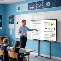 Metal Floor TV Stand Bracket Free Standing TV Trolley Height Adjustable for 32-100 Inch Flat Panel LED LCD - Image 4