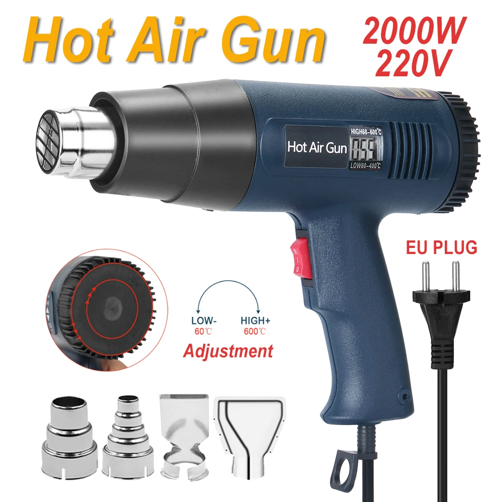 PISTOLET THERMIQUE à AIR CHAUD 300W 220V + FER à SOUDER